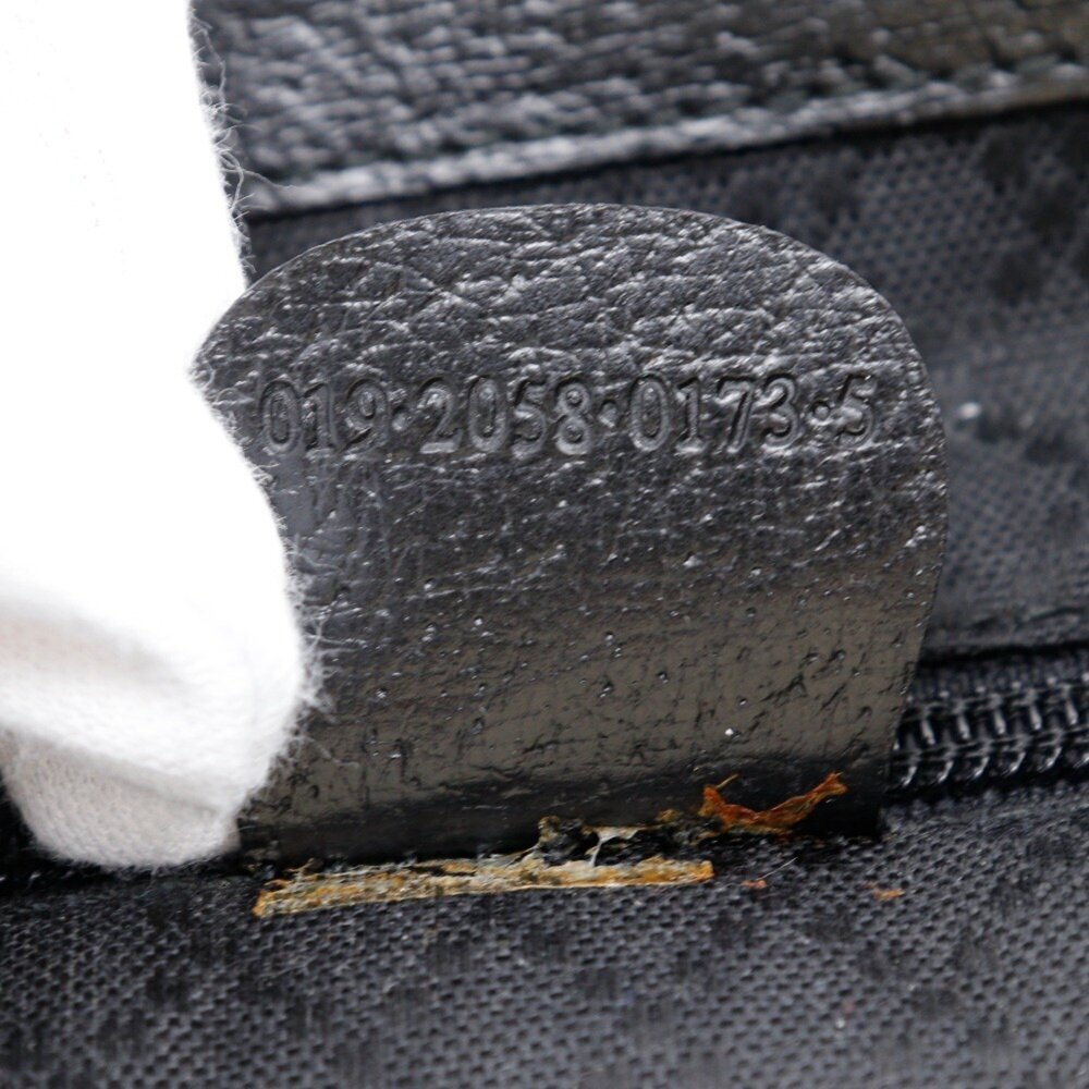 GUCCI Black Leather Backpack - Picture 15 of 16